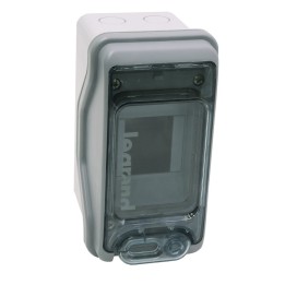 Legrand - Coffret Plexo 2+1 modules avec embouts à perf. directe - IP 65 - IK 09 - Gris - Réf : 001902