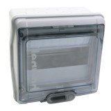 Legrand - Coffret Plexo 8 modules avec embouts à perf. directe - IP 65 - IK 09 - Gris - Réf : 001908