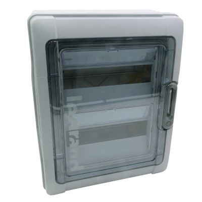 Legrand - Coffret Plexo 2x12 modules avec embouts à perf. directe - IP 65 - IK 09 - Gris - Réf : 001922