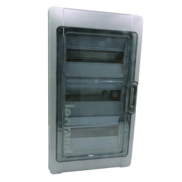 Legrand - Coffret Plexo 3x12 modules avec embouts à perf. directe - IP 65 - IK 09 - Gris - Réf : 001923