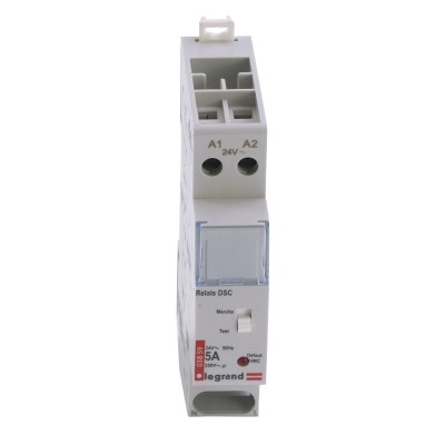Legrand - Relais pour DSC gaz - 24 V~ - 50 Hz - 1 module - Réf : 003859
