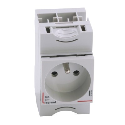 Legrand - Prise de courant - 10/16 A - 250 V~ - 2P+T - à éclips - Réf : 004280
