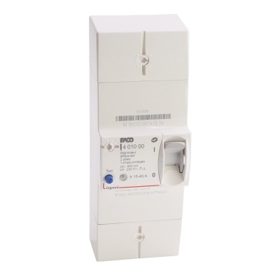 Legrand - Disjoncteur de branchement Enedis bipolaire différentiel 500mA instantané - 45A - Réf : 401000