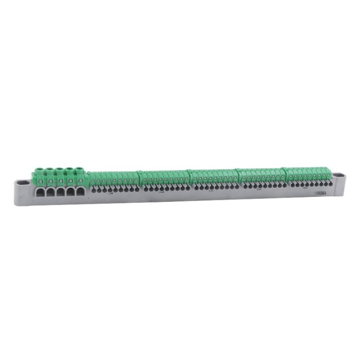 Legrand - Bornier de répartition IP 2X terre 5 connexions 6 À 25 MM² vert L332 MM - Réf: 405057