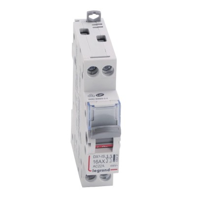 Legrand - Interrupteur-sectionneur DX³-IS - 2P 400 V~ - 16 A - 1 module - Réf : 406431