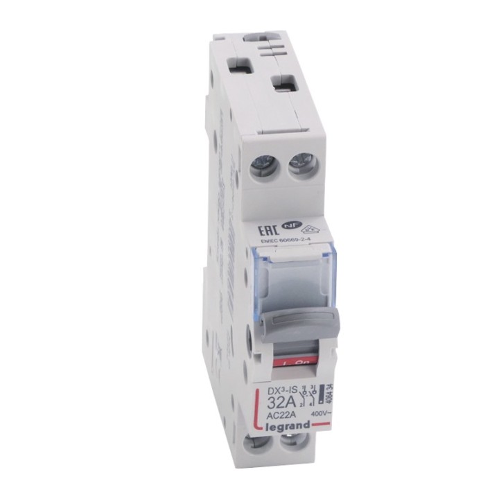 Legrand - Interrupteur-sectionneur DX³-IS - 2P 400 V~ - 32 A - 1 module - Réf : 406434