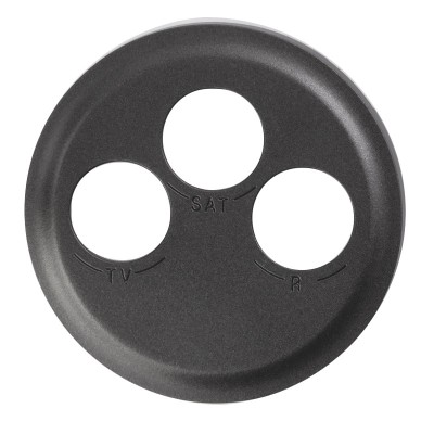Legrand Céliane - Enjoliveur - Prise TV-R-SAT - Graphite - Réf : 067985