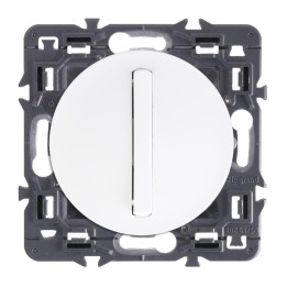 Legrand Céliane - Bouton poussoir doigt étroit - Ensemble Blanc à composer - Réf : ZB049G