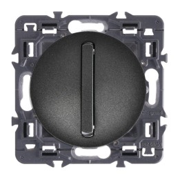 Legrand Céliane - Bouton poussoir doigt étroit - Ensemble Graphite à composer - Réf : ZG049