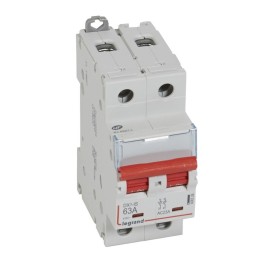 Legrand -  Interrupteur-sectionneur DX³-IS à déclenchement - 2P 400 V~ - 63 A - 2 modules - Réf: 406528