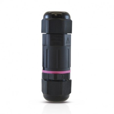Miidex Lighting - Connecteur Étanche IP68 250V Noir 3 Fils - Réf : 7210
