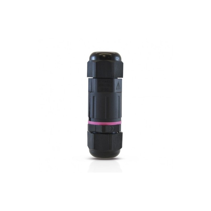 Miidex Lighting - Connecteur Étanche IP68 250V Noir 3 Fils - Réf : 7210