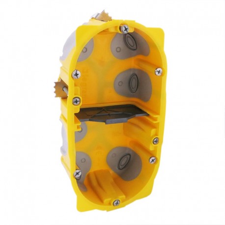 Legrand - Boîte à encastrer Ecobatibox profondeur 40mm pour plaque de plâtre - 2 postes - Réf : 090509