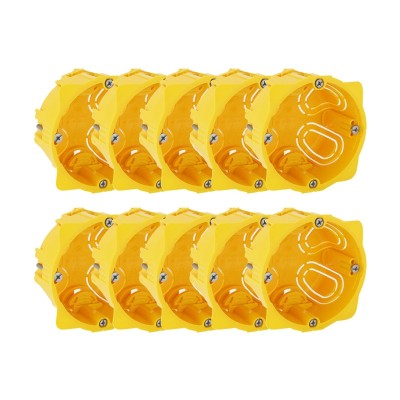 Legrand - Lot de 10 boîtes à encastrer 1 poste Batibox plaque de plâtre - Réf : 200186
