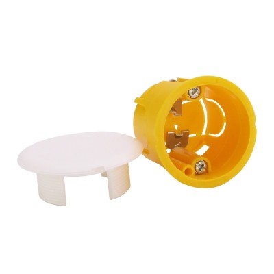 Legrand - Boîte à encastrer Batibox plaque de plâtre pour applique avec couvercle - Ø40 mm - Réf : 091988