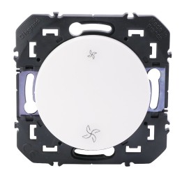 Legrand - Poussoir commande VMC dooxie finition blanc - Réf : 600006
