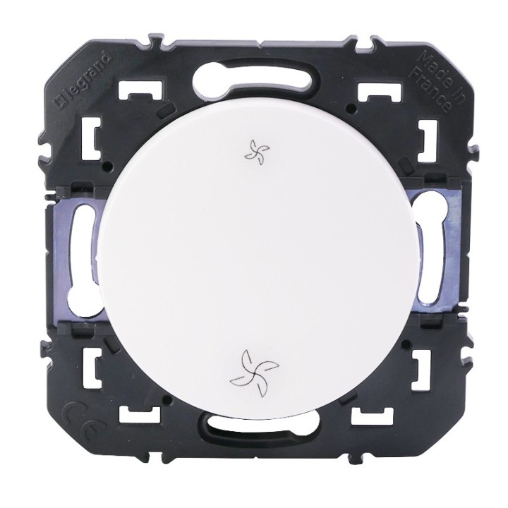 Legrand - Poussoir commande VMC dooxie finition blanc - Réf : 600006