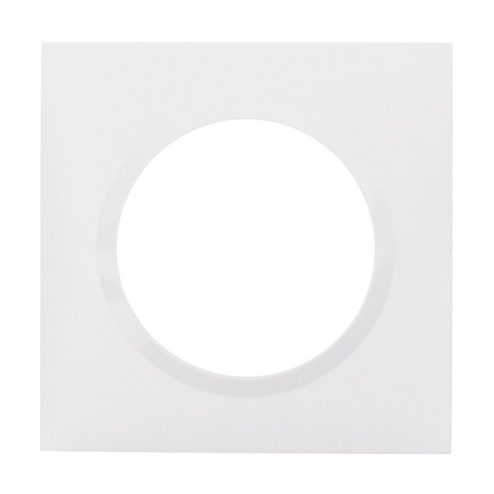 Legrand - Plaque carrée dooxie 1 poste finition blanc - Réf : 600901