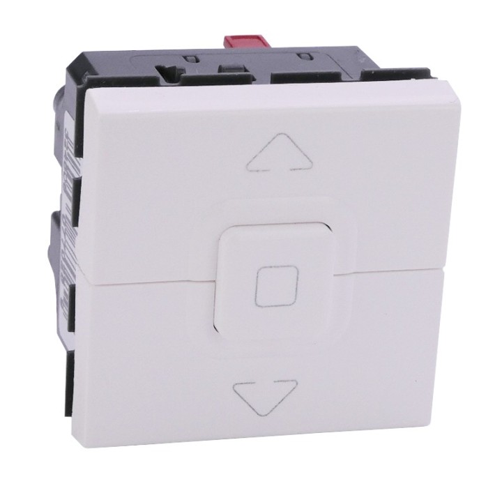 Legrand - Poussoir pour 1 volet roulant Mosaic - blanc - Réf : 099635
