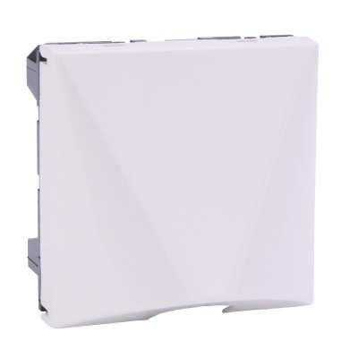 Legrand - Sortie de câble avec serre-câble Mosaic - Blanc - 2 modules - Réf : 099644