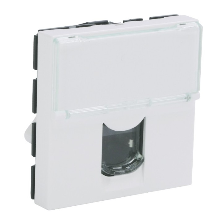 Legrand - Prise RJ 45 Mosaic - cat. 6 - FTP - 2 modules - blanc - Réf : 099646