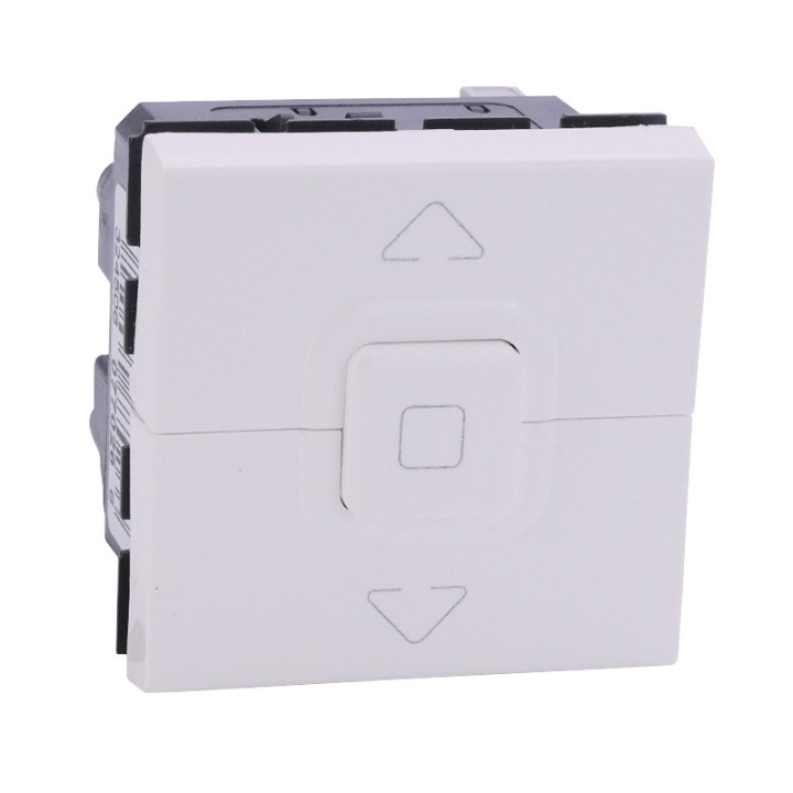 Legrand - Interrupteur individuel de volets roulants Mosaic - 2 modules - Blanc - Réf : 099656