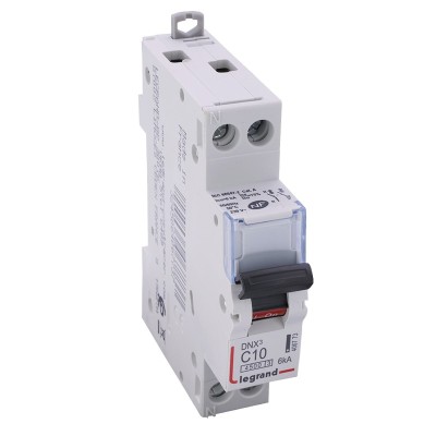 Legrand - Disjoncteur Phase + Neutre - 10 A - bornes à vis - 1 module - Réf : 092822