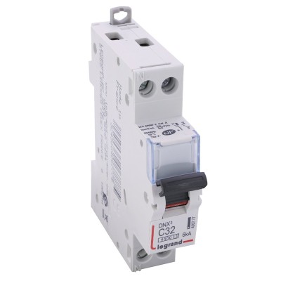 Legrand - Disjoncteur Phase + Neutre - 32 A - bornes à vis - 1 module - Réf : 092825