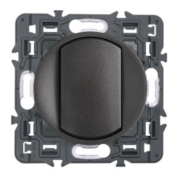 Legrand - Bouton Poussoir 6A - Ensemble Graphite à composer - Réf : 099531
