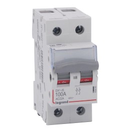 Legrand - Interrupteur-sectionneur DX³-IS - 2P 400 V~ - 100 A - 2 modules - Réf : 406449