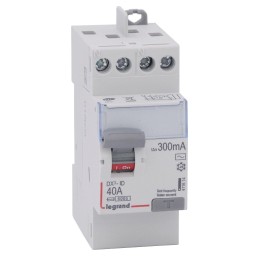 Legrand - Inter diff DX³-ID - vis/vis - 2P - 230V~ - 40A - type AC - 300mA - départ haut - 2M - Réf : 411614