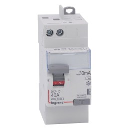 Legrand - Inter diff DX³-ID - vis/auto - 2P - 230V~ - 40A - type AC - 30mA - départ haut - 2M - Réf : 411632