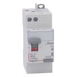 Legrand - Inter diff DX³-ID - vis/auto - 2P - 230V~ - 40A - type AC - 30mA - départ haut - 2M - Réf : 411632