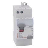 Legrand - Inter diff DX³-ID - arrivée haut à vis et départ haut auto - 2P 230V~ 63A typeA 30mA - 2 M - Réf : 411651