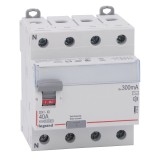 Legrand - Inter diff DX³-ID - vis/vis - 4P - 400V~ - 40A - type AC - 300mA - départ bas - 4M - Réf : 411665