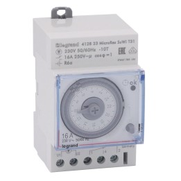 Legrand - Inter horaire programmable analogique - auto - journalier - 3 mod - Réf : 412823
