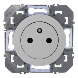Legrand - Prise de courant 2P+T Surface dooxie 16A finition alu - Réf : 600435