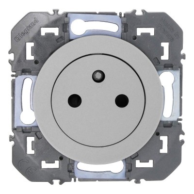 Legrand - Prise de courant 2P+T Surface dooxie 16A finition alu - Réf : 600435