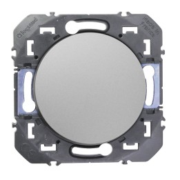 Legrand - Interrupteur ou va-et-vient dooxie 10AX 250V~ finition alu - Réf : 600101