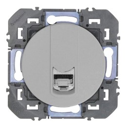 Legrand - Prise blindée RJ45 cat6 FTP dooxie finition alu - Réf : 600476