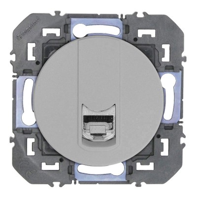 Legrand - Prise blindée RJ45 cat6 FTP dooxie finition alu - Réf : 600476