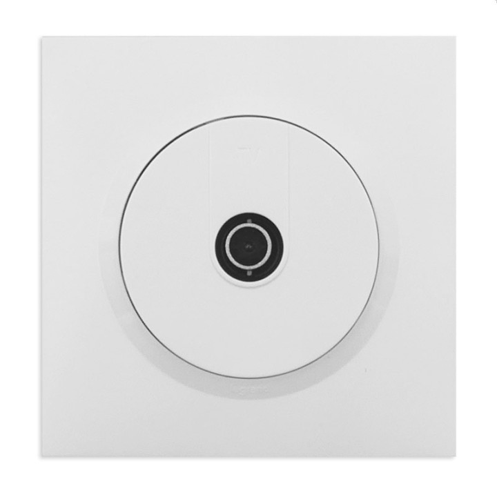 Legrand - Prise TV étoile blindée dooxie livrée avec plaque carrée blanche et griffes - Réf : 095017