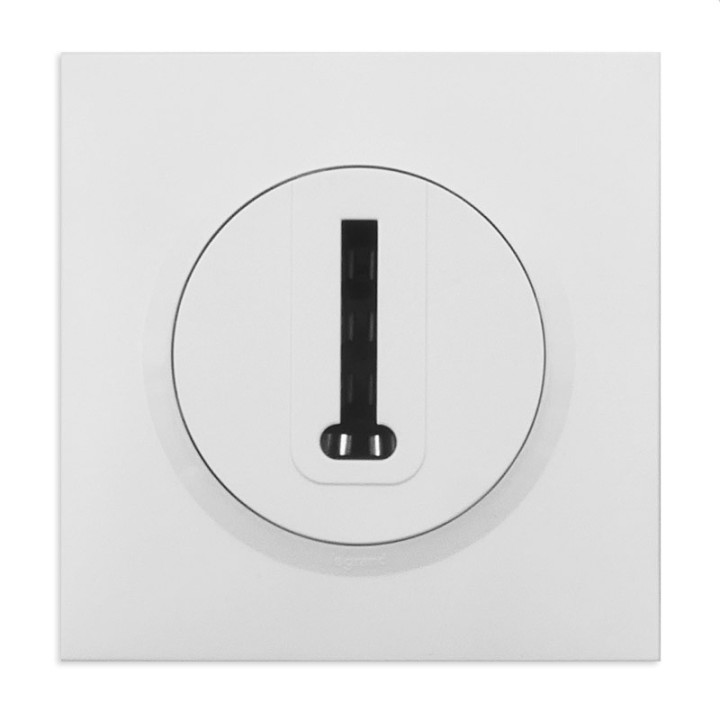 Legrand - Prise téléphone en T dooxie livrée avec plaque carrée blanche et griffes - Réf : 09501
