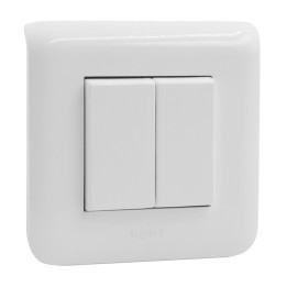 Legrand Mosaic - Double Va/Vient Complet - Réf : 099692