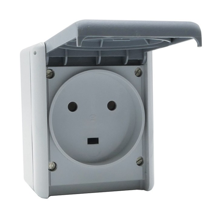 Legrand - Prise 2P+T étanche 32A Plexo complet IP55 saillie - gris -Réf : 055872
