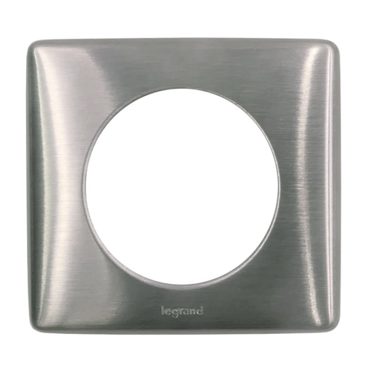 Legrand - Plaque Metal 1P Tungstene - Réf : 098853