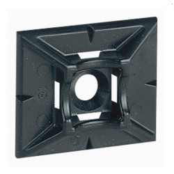 Legrand - Embase adhésive incolore Colring pour colliers largeur 4,6mm maxi- noir réf : 032067