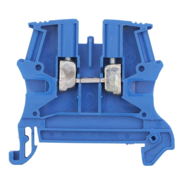 Legrand - Bloc jonction Viking 3 à vis - 1 jonction/1 entrée/1 sortie - bleu- pas 5 - Réf: 037100