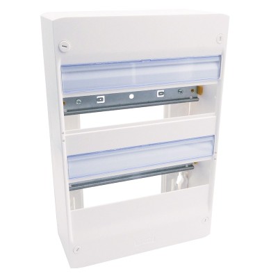 Legrand - Coffret à équiper - 2 rangées 13 modules - 375 x 250 x 103,5 mm - avec borniers - Réf : 093021