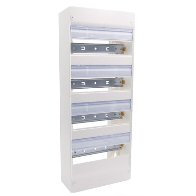 Legrand - Coffret à équiper - 4 rangées 13 modules - 625 x 250 x 103,5 mm - avec borniers - Réf : 093023